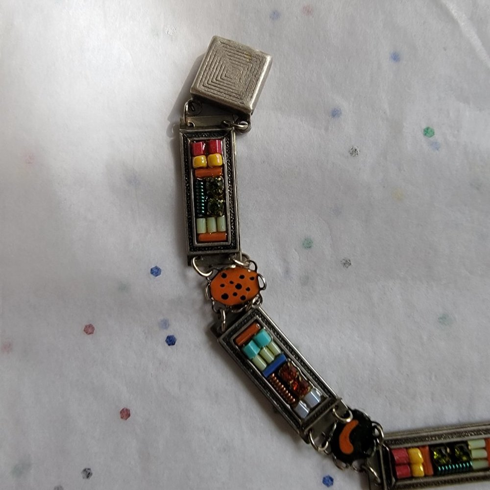 Adaya Multicolor Rectangular Links Mosaic Style B… - image 4